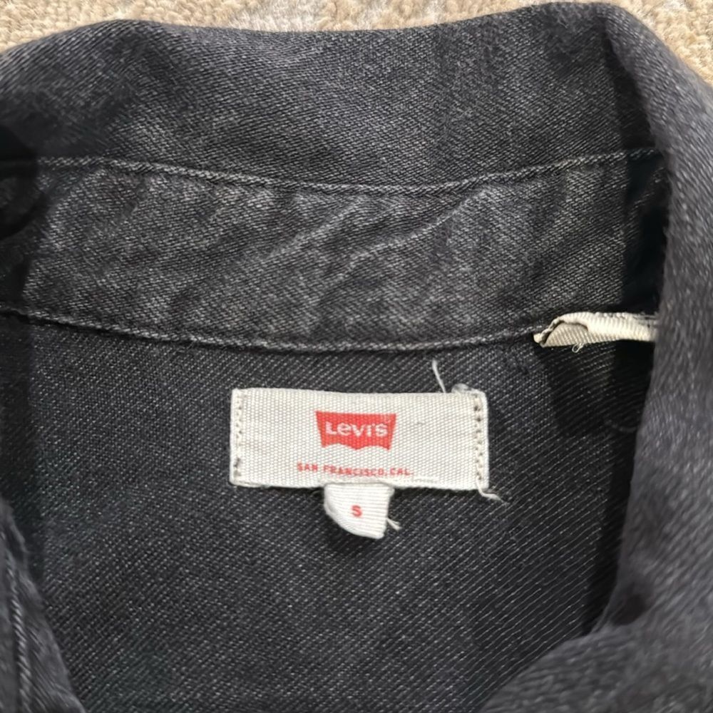 Levi's Dori Western Shirt pearl snap button in Black size S in GUC - Picture 6 of 11